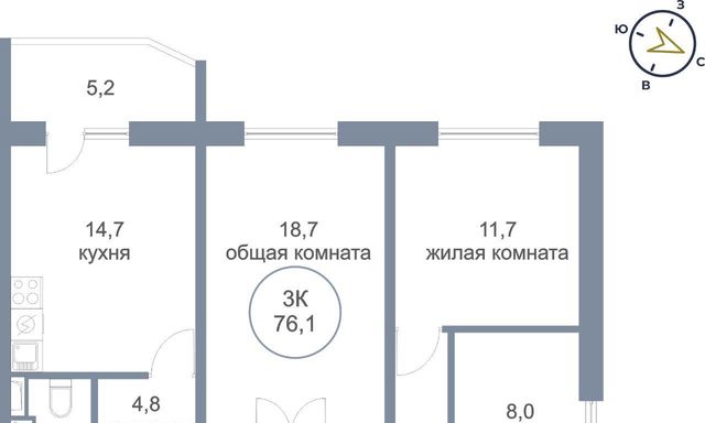 квартира г Сургут ул Сосновая 65 фото