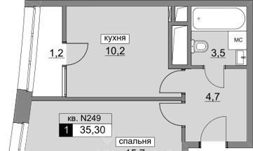 квартира г Москва п Московский ул Родниковая 30к/3 метро Румянцево фото 1