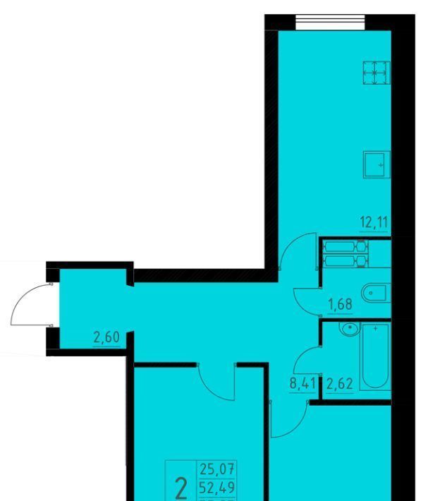 квартира г Пермь р-н Орджоникидзевский ул Косякова 15а фото 1