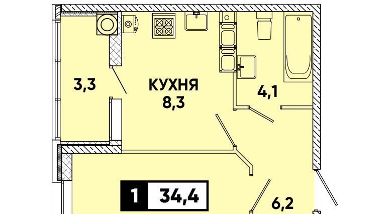 квартира г Ставрополь р-н Промышленный ул Тухачевского 31/2 фото 1