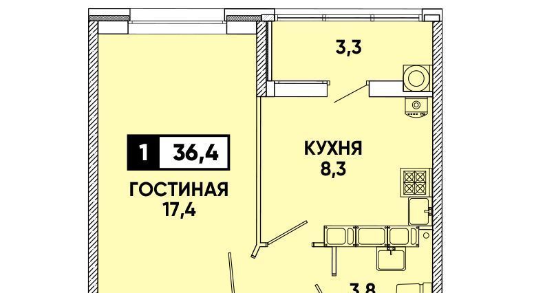 квартира г Ставрополь р-н Промышленный ул Тухачевского 31/2 фото 1