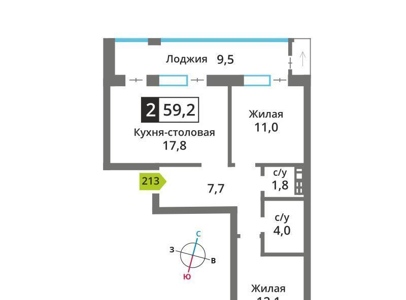 квартира городской округ Красногорск п Отрадное ЖК Отрада 2 Пятницкое шоссе, к 3 фото 1
