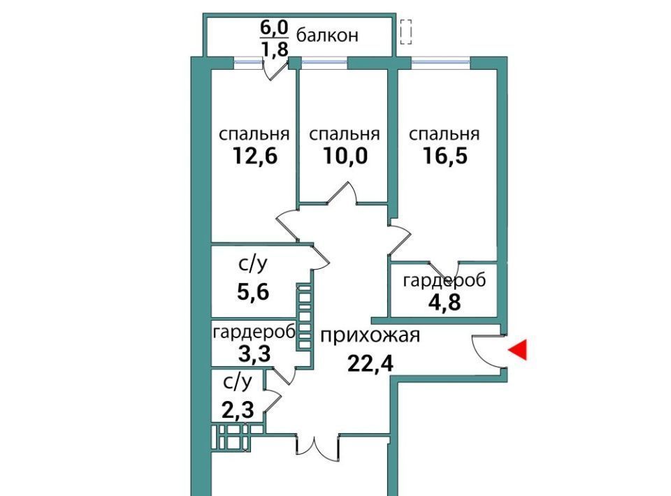 квартира г Самара Гагаринская ул Съездовская 5 фото 1