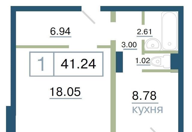 квартира г Красноярск р-н Октябрьский ул Елены Стасовой 50м ЖК «Плодово-ягодный» Красноярский кадастровый район фото