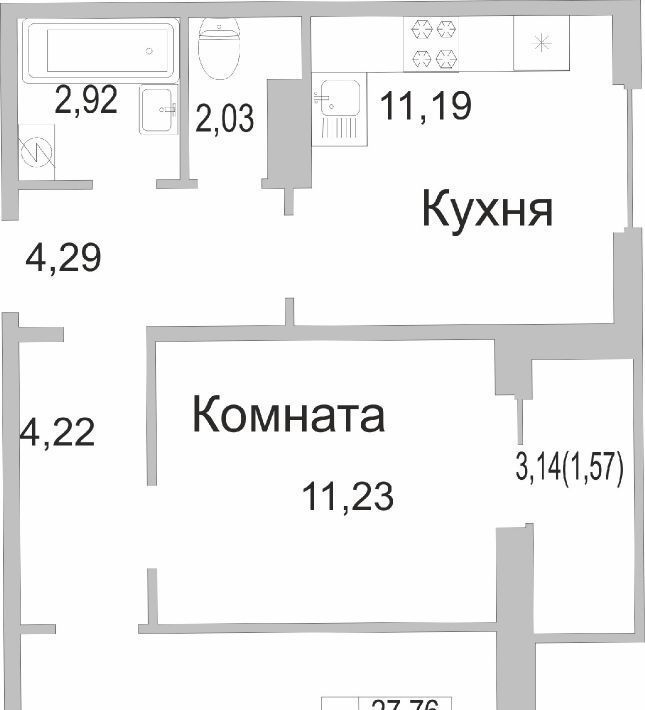 квартира г Псков ул Юности 22 фото 1