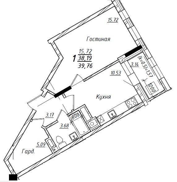 квартира г Якутск тракт Вилюйский 3 км 47 фото 3