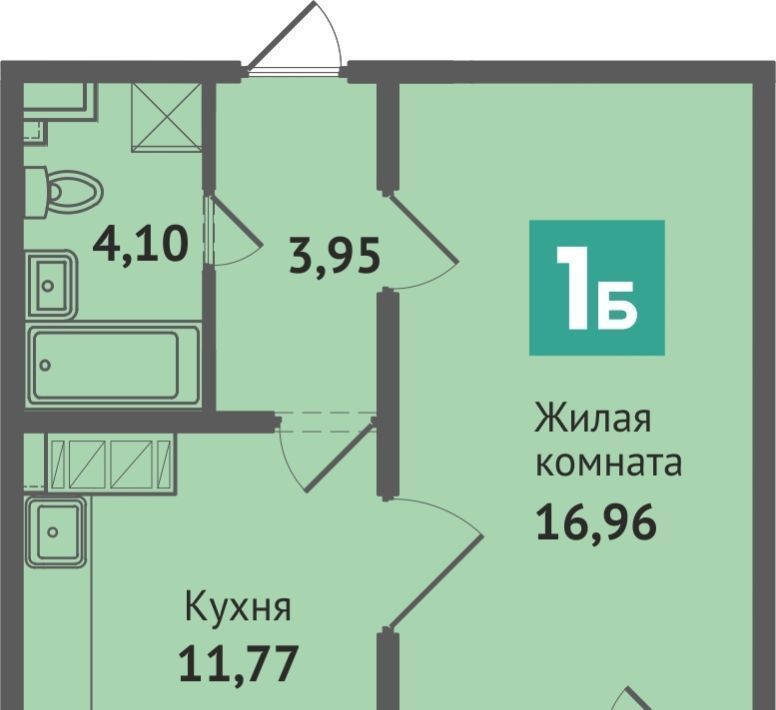 квартира г Чебоксары р-н Ленинский микрорайон «Садовый» 4-й мкр, поз 5 фото 1