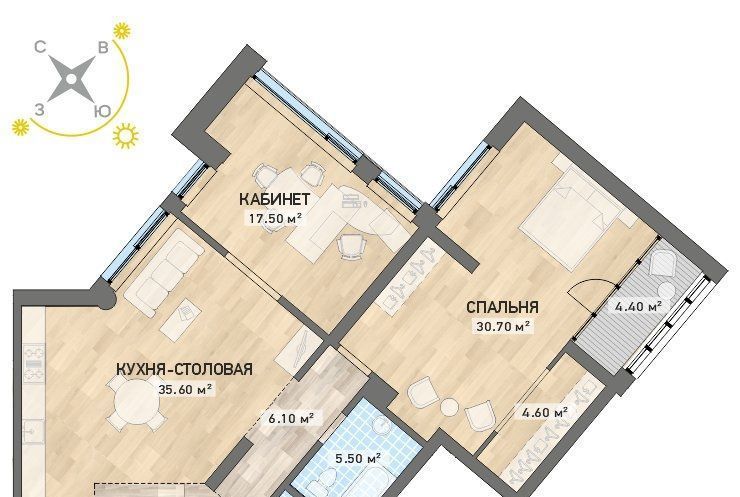 квартира г Екатеринбург пер Гаринский 3 Площадь 1905 года фото 1
