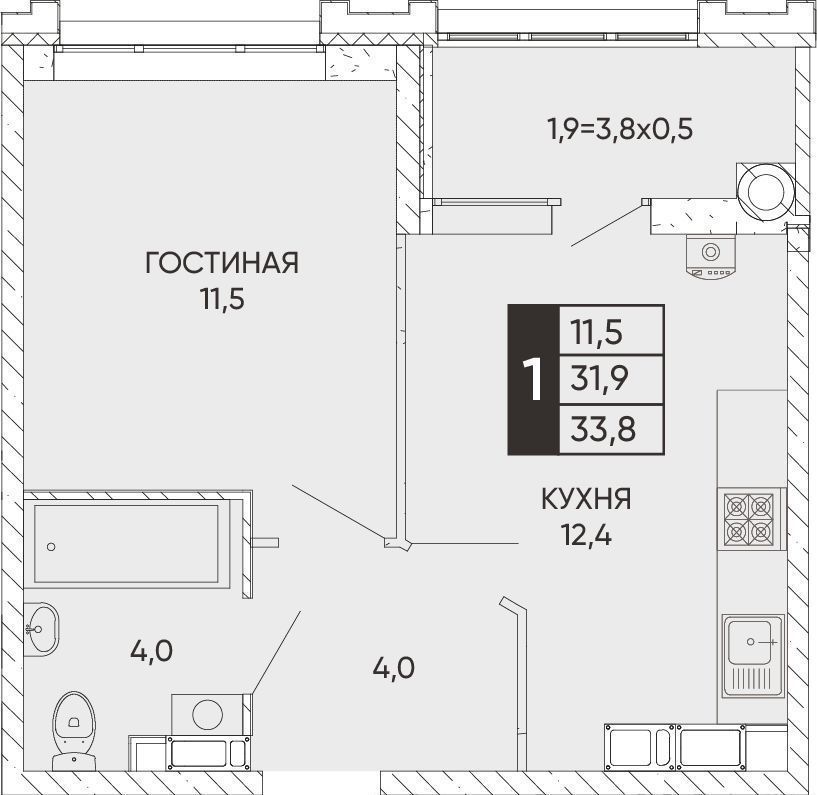 квартира г Ростов-на-Дону р-н Кировский Левый берег ул Левобережная 12 Жилой квартал «Левобережье» фото 1