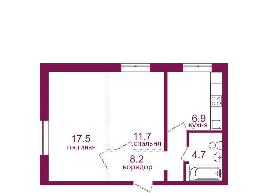 квартира г Иркутск р-н Правобережный ЖК «Видный-3» фото 1