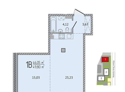 квартира г Иркутск р-н Свердловский Академгородок проезд Юрия Тена 2/2 Свердловский административный округ фото