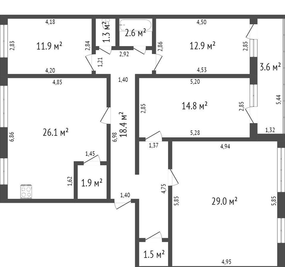 квартира г Стерлитамак Солнечный ул Артема 145 фото 15