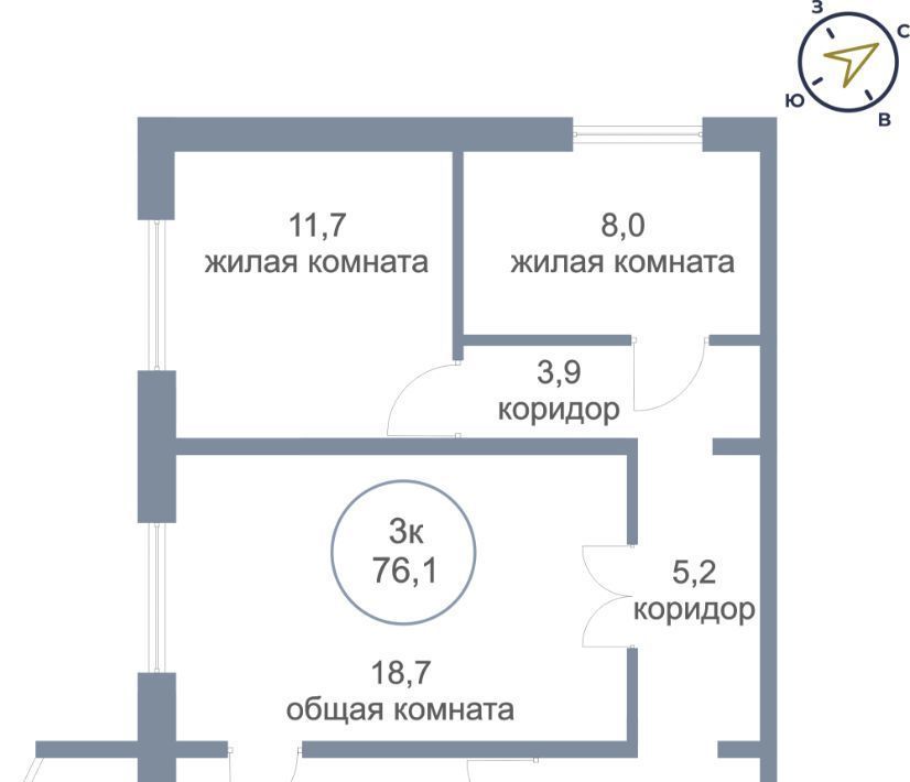 квартира р-н Сургутский пгт Белый Яр ул Единства 10 фото 1