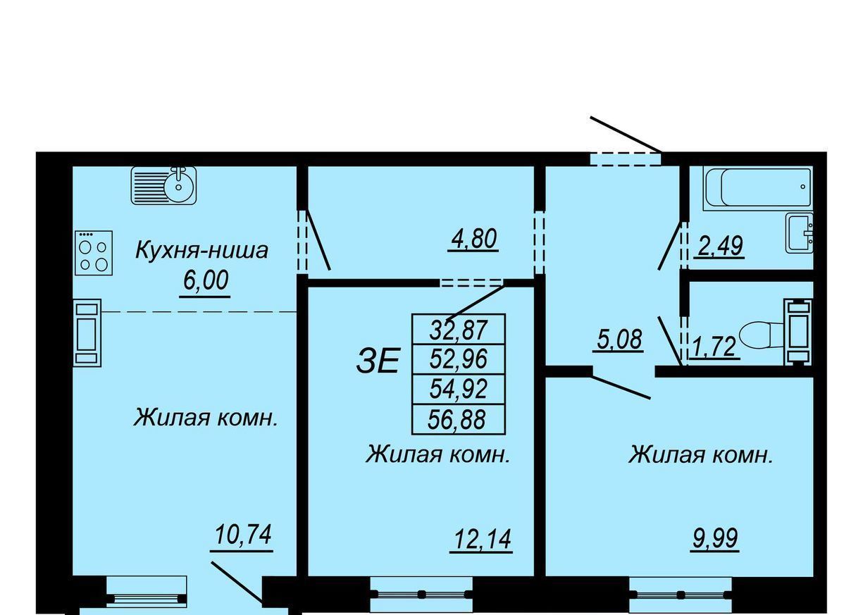 квартира г Хабаровск р-н Железнодорожный Ореховая сопка ул Совхозная 31в микрорайон «Берёзки» фото 1