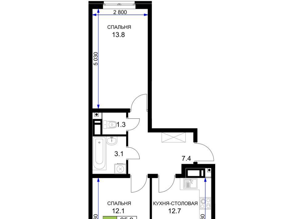 квартира г Краснодар р-н Прикубанский ул им. Героя Ростовского 8к/5 фото 1