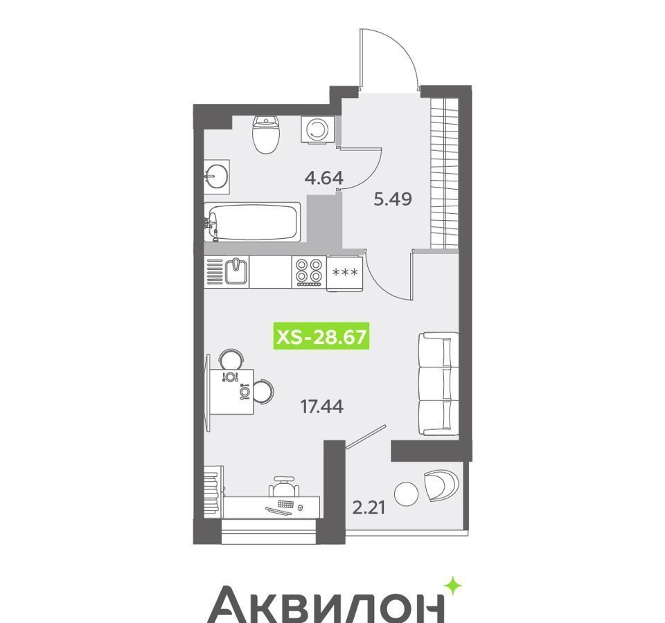 квартира г Санкт-Петербург метро Приморская Морской б-р Александра Грина 3 округ Морской фото 1