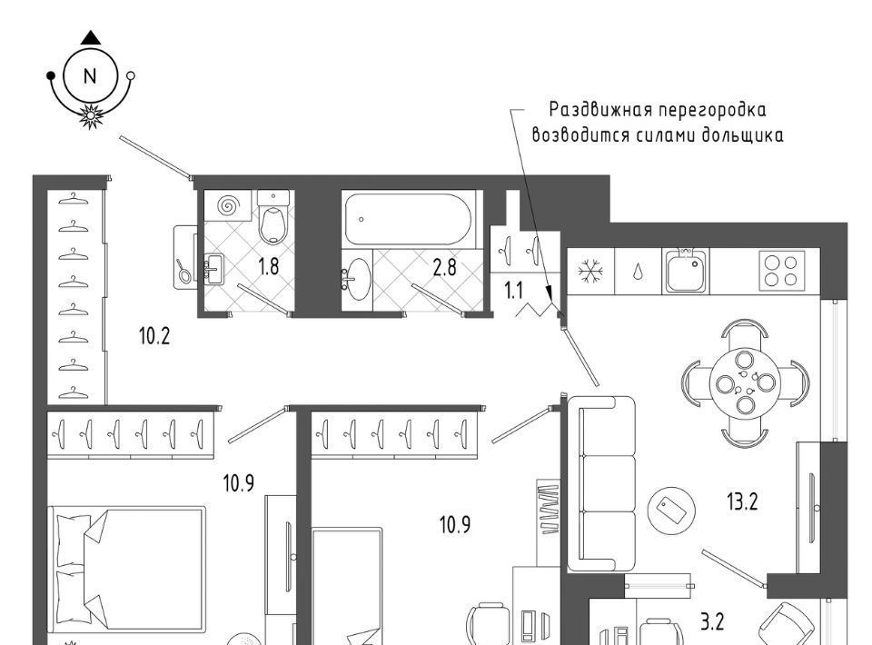 квартира г Санкт-Петербург метро Московские Ворота б-р Измайловский 11 округ Измайловское фото 1