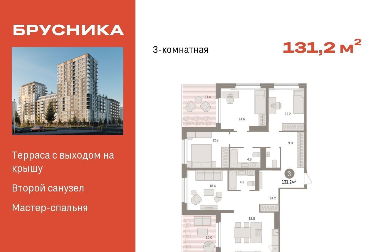 квартира г Сургут 35-й микрорайон ЖК квартал Новин 35-й фото 1