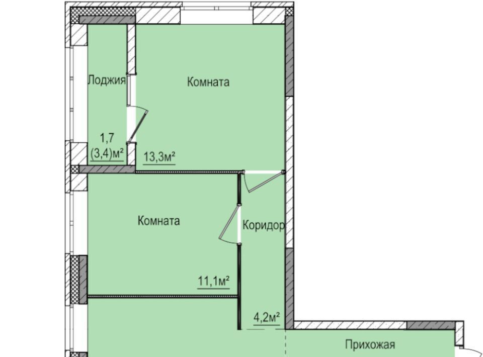 квартира г Ижевск р-н Индустриальный Буммаш ЖК «Покровский» 2 жилрайон фото 1