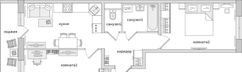 квартира р-н Всеволожский п Бугры ЖК Новые Горизонты Девяткино фото 1