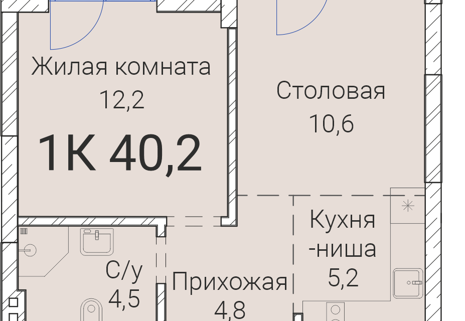 квартира г Новосибирск р-н Заельцовский ул Овражная 2а фото 1