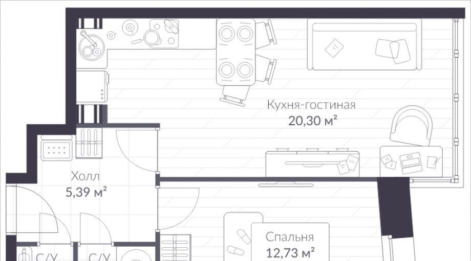 квартира г Санкт-Петербург п Стрельна ш Красносельское 22 метро Проспект Ветеранов фото 1