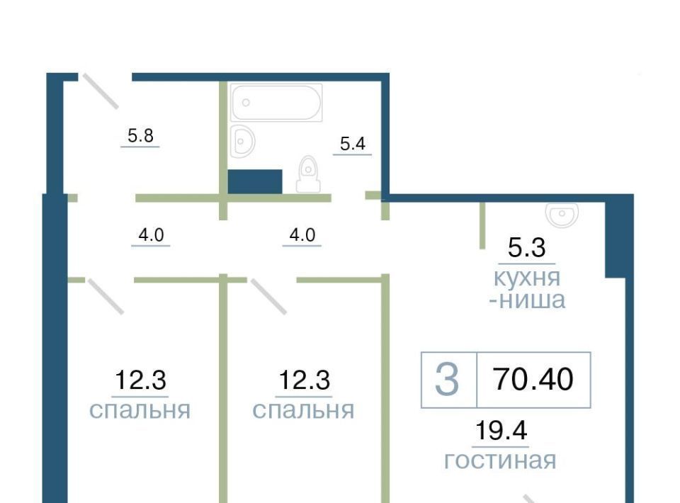 квартира г Красноярск р-н Железнодорожный ул Дубровинского фото 1