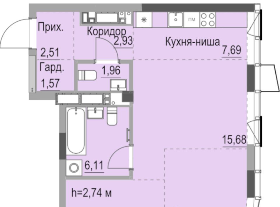 квартира г Ижевск р-н Октябрьский ул Лихвинцева 17 фото 1