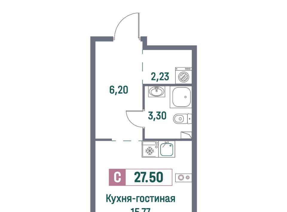 квартира р-н Всеволожский г Мурино ЖК «Ленинградская перспектива» Девяткино фото 1