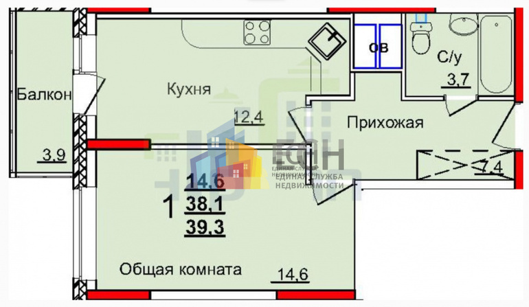 квартира г Тула р-н Пролетарский ул Академика Насоновой 1б фото 1