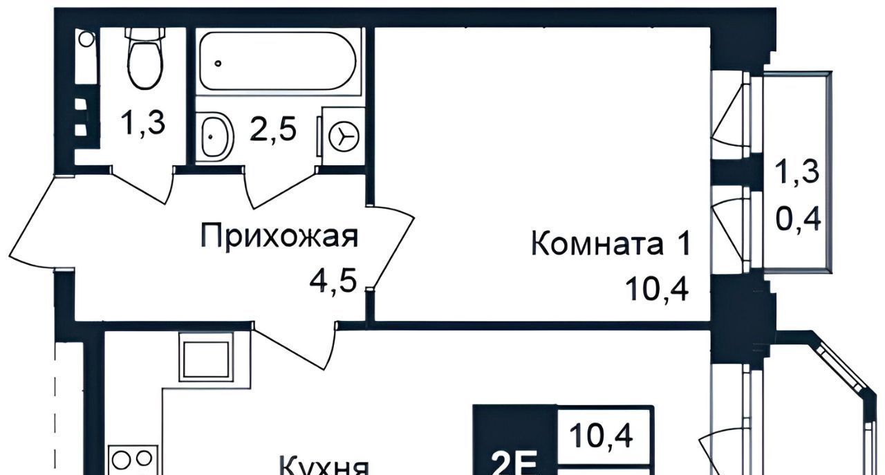 квартира городской округ Мытищи п Нагорное ш Липкинское 14 фото 2