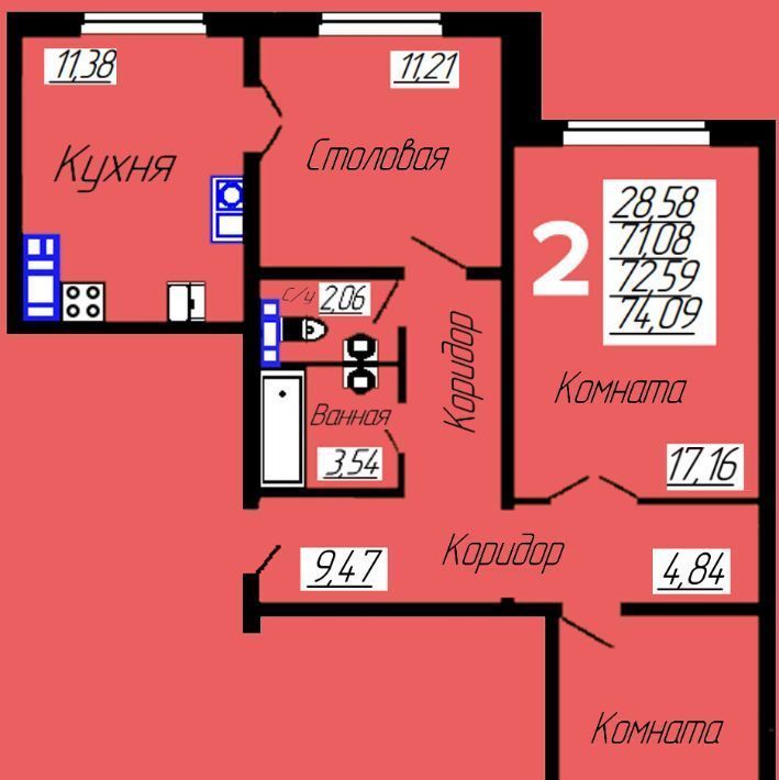 квартира г Смоленск р-н Промышленный Киселёвка фото 1