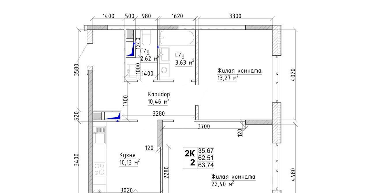 квартира г Кемерово р-н Заводский 15-й микрорайон Южный 6 фото 1