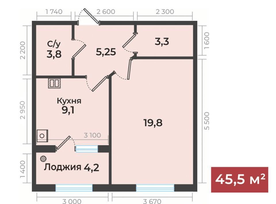 квартира г Ставрополь р-н Промышленный ул Рогожникова 21/1к 2 фото 1