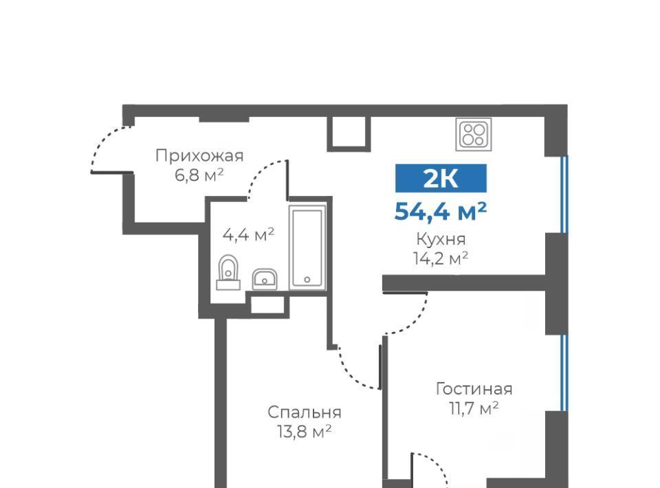 квартира г Тюмень р-н Калининский ул Интернациональная 197в фото 1