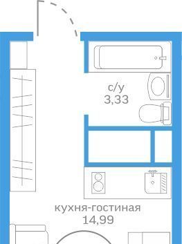 квартира г Тюмень р-н Калининский ДОК ул Краснооктябрьская 16 ЖК Меридиан Запад Калининский административный округ фото 1