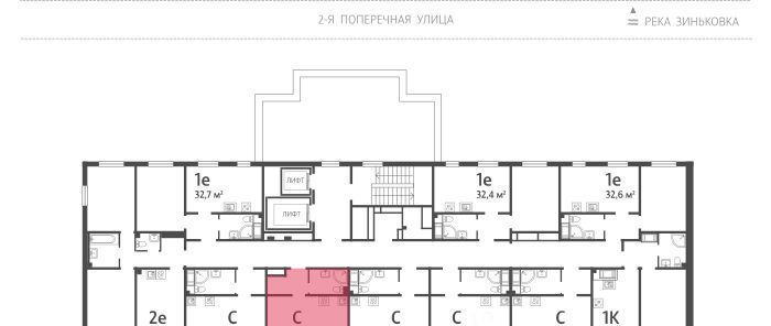 квартира р-н Всеволожский п Ковалево ЖК ЛСР Ржевский парк Всеволожское городское поселение, Проспект Большевиков фото 2