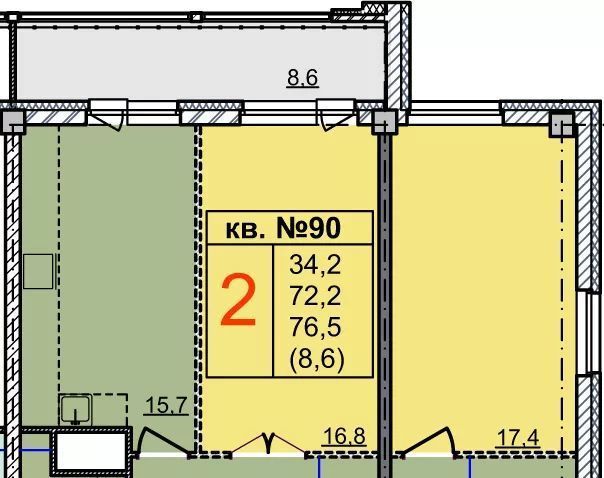 квартира г Нижний Новгород Горьковская ул Артельная 15к/1 фото 1