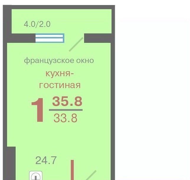 квартира г Красноярск р-н Кировский ул Апрельская 4б фото 1