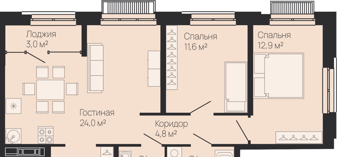 квартира г Нижний Новгород Горьковская Резиденция жилой комплекс фото 1