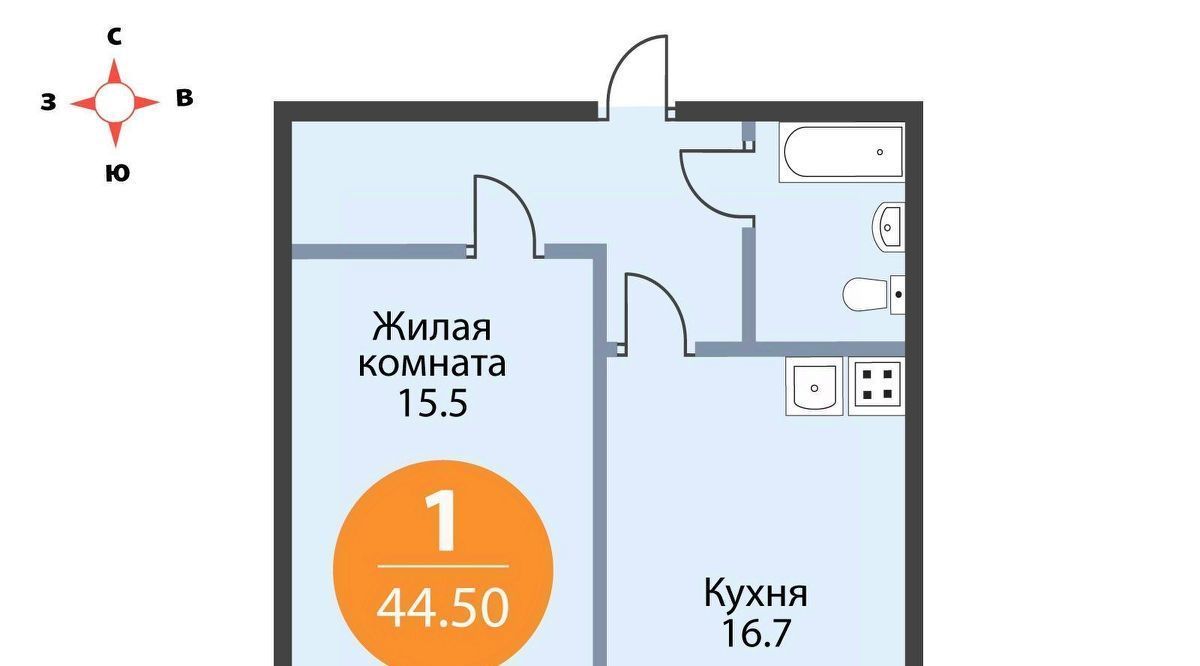 квартира р-н Всеволожский г Мурино ЖК «Тридевяткино царство» фото 1