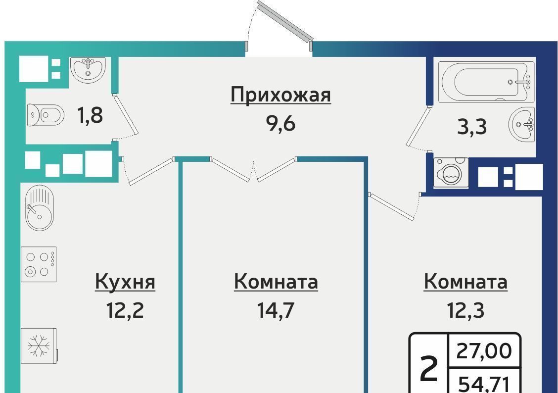 квартира г Ижевск р-н Устиновский ул Архитектора П.П.Берша 42 фото 1