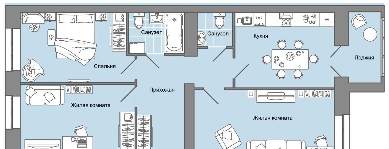 квартира р-н Завьяловский пос. Первомайский, ул. Архитектора Сергея Макарова, 6/3 фото 1