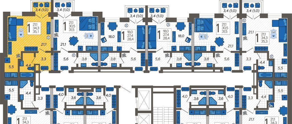 квартира г Сочи р-н Адлерский посёлок Кудепста ул Искры 88/5 с Илларионовка Адлер жилой комплекс Летний фото 2