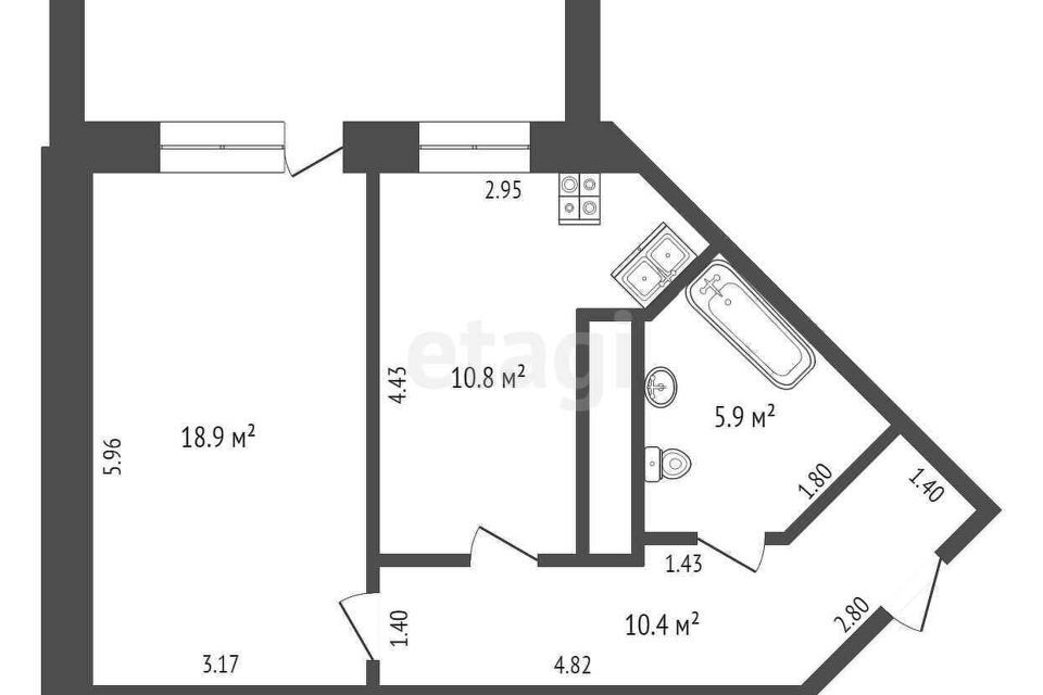 квартира г Новый Уренгой Северная жилая часть мкр Юбилейный 4/1а фото 9