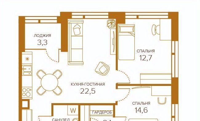 квартира г Москва метро Волгоградский проспект ул Мельникова 3с/19 фото 1