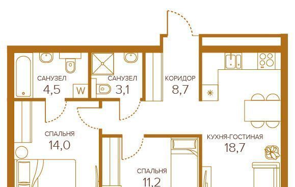 квартира г Москва метро Пролетарская ул Сосинская 43 фото 1