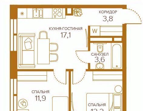 квартира г Москва метро Пролетарская ул Сосинская 43 фото 1