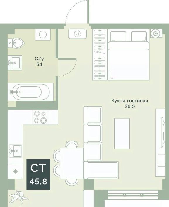 квартира г Курган мкр 6а п Заозерный ул Витебского 5к/2 жилрайон фото 1