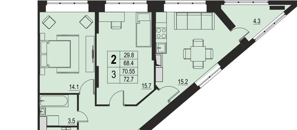 квартира г Королев мкр Первомайский ул Советская 47к/3 Медведково фото 1